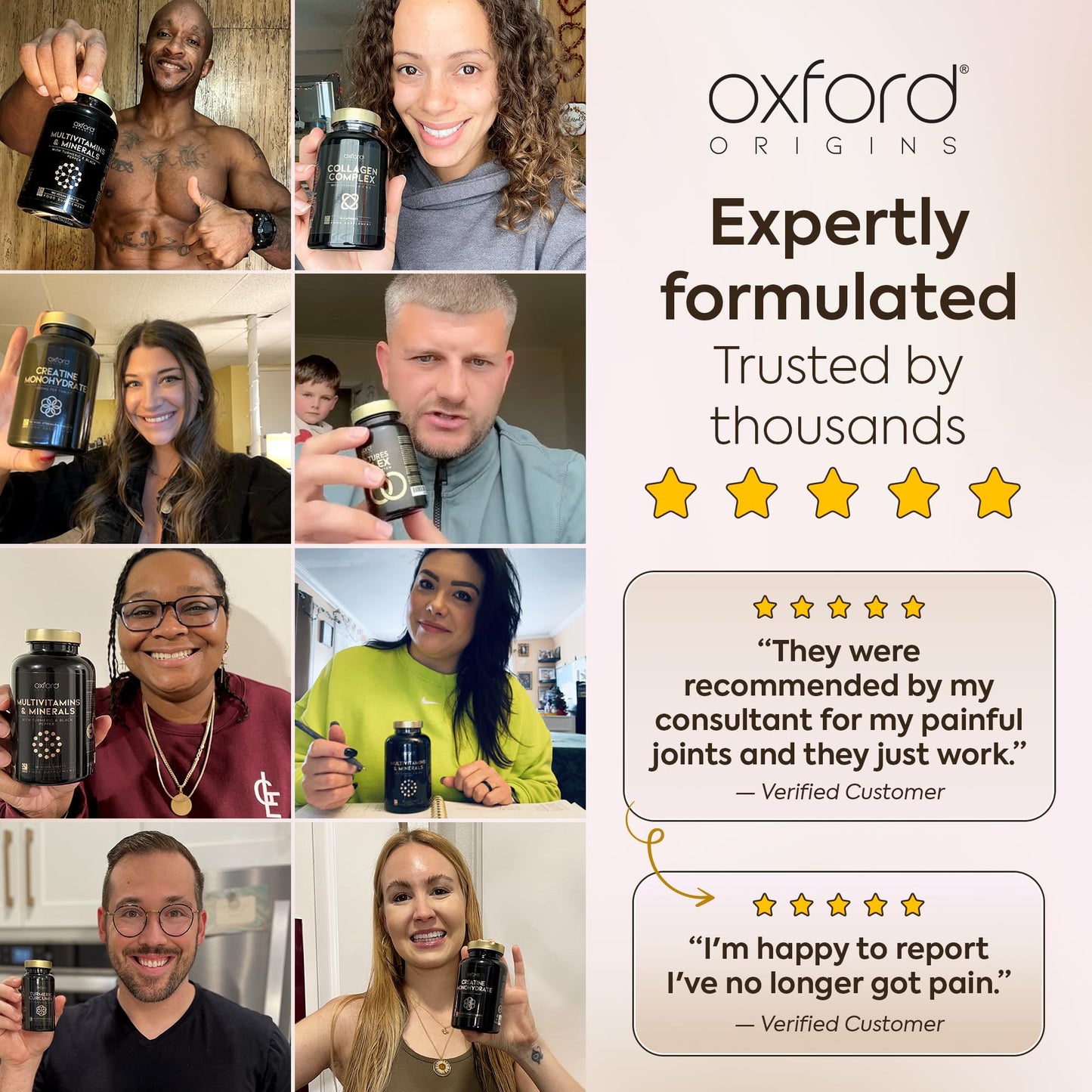 Oxford Origins Advanced Turmeric and Black Pepper Capsules Made in the UK | ONE per Day Turmeric Supplement with Ginger & Black Pepper | High Absorption Tumeric Supplement Joints Care (60 Count)