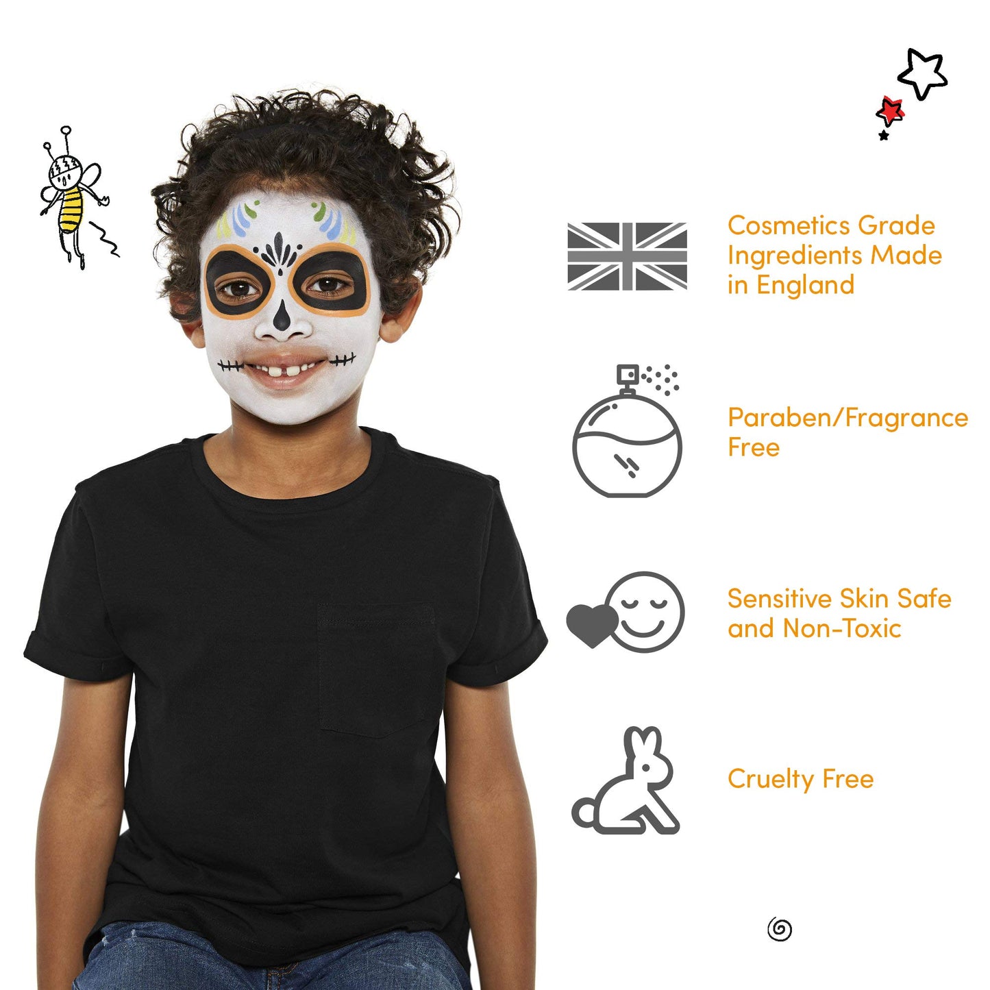 Snazaroo Classic Face and Body Paint for Kids and Adults, Lilac Colour, Water Based, Easily Washable, Non-Toxic, Makeup, Body Painting for Parties, for Ages 3+