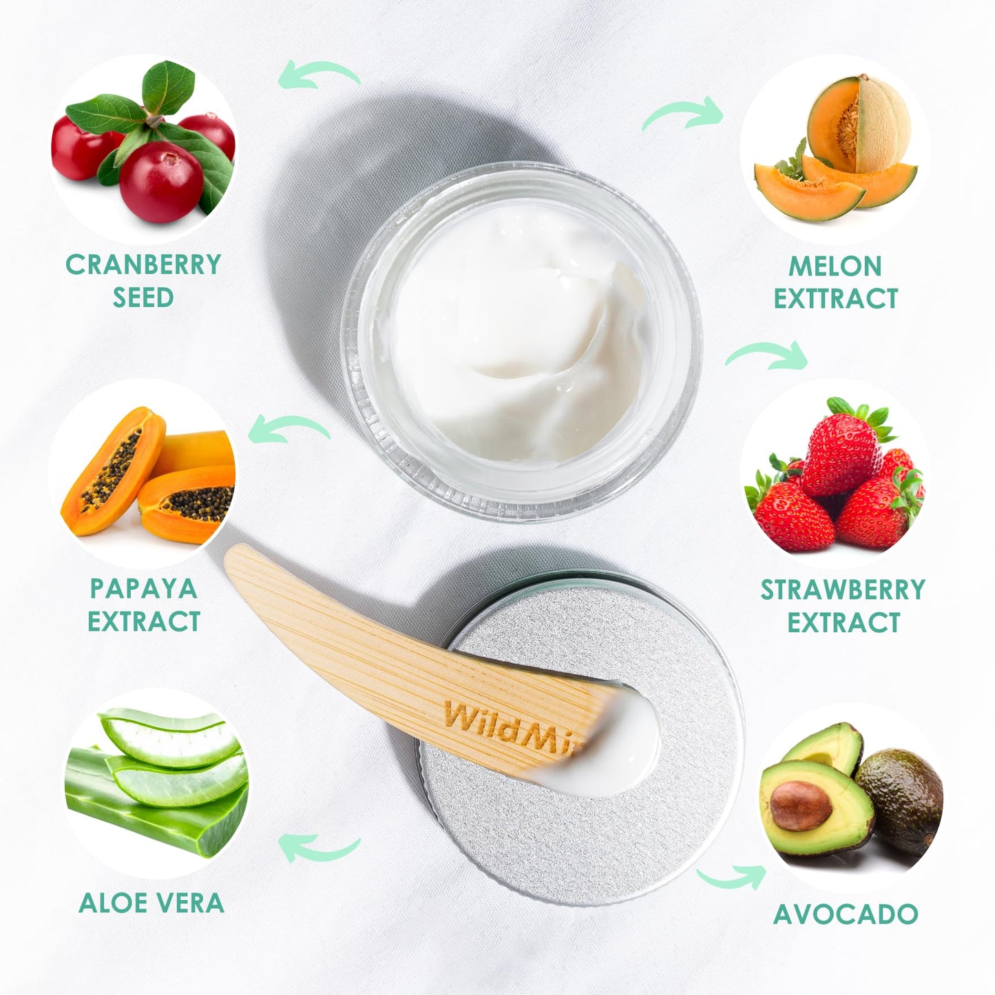 WildMint Bright Eyes Cream with Hyaluronic Acid | Brightening & Firming Eye Cream for Sensitive, Dry, Mature Skin | Reduces Dark Circles & Puffiness | UK Made Vegan & Cruelty-Free Skincare | 30ml