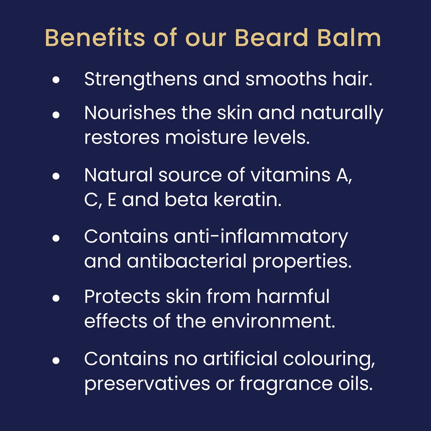 The Edinburgh Natural Skincare Company Ltd. Jekyll & Hyde Natural Beard Balm | Condition & Moisturise & Soften Your Beard | Strengthen Hair & Promote Growth | Natural & Organic