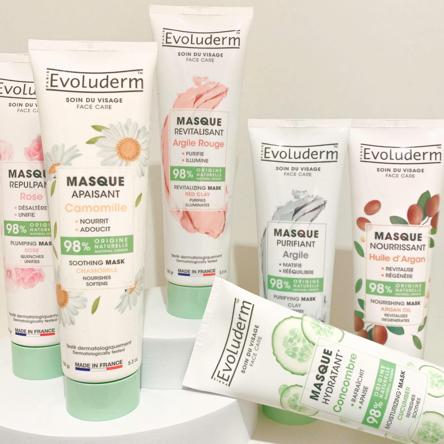 Evoluderm EVOLUDERM - Soothing Mask Chamomile - 150 ml - 98% Natural Origin - Vegan - Made in France