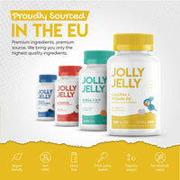 Calcium and Vitamin D3 Tapioca Gummies | 1000IU Vitamin D3 + 500mg Calcium | Immunity & Bone Health | Cotton Candy Flavour | Kosher, Halal, Non GMO | 60 Vegan Gummies.