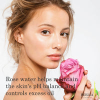 Feelia - Organic Damask Rose Hydrosol Water, Steam Distilled, Pure & Natural Toner, All Skin Types, Hydrates The Skin & Hair, Balances Skin pH & Moisturise (Rose)