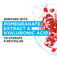 Garnier Moisture Bomb Pomegranate and Hyaluronic Acid Sheet Mask, Super Hydrating & Replumping Face Mask, For Dehydrated Skin, Vegan Tissue Mask, 28g