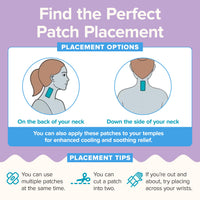 BeYou Cooling Forehead Patch for Hot Flashes, Menopause, Head discomfort, Head Tension - Infused with Basil & Rosemary - Designed specifically for hot Flashes