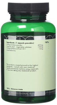 G&G Vitamins Ginkgo Biloba - 120 Vegan Capsules 400mg Ginkgo Biloba per Capsule