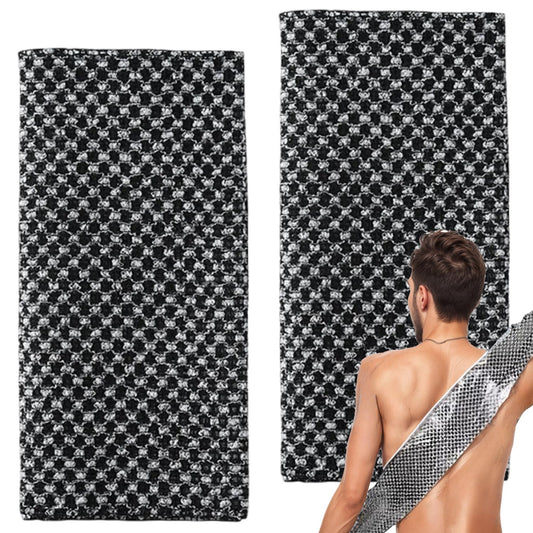 DILUSILK 2Pcs Back Scrubber, Extra Long Exfoliating Washcloth,Exfoliating Body Scrubber for Men Women, Exfoliating Towel Japanese Exfoliating Towel for Body Cleaning and Massage