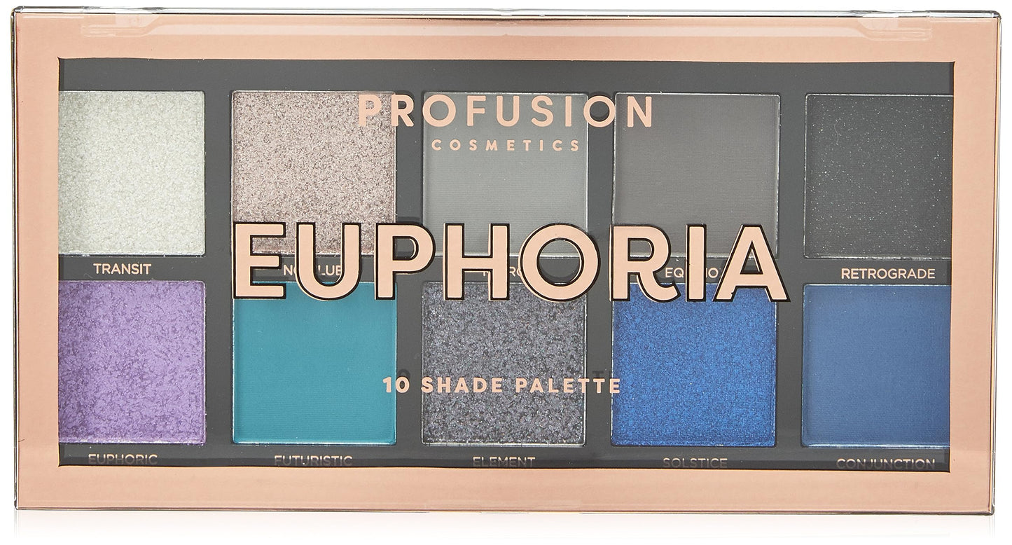 Profusion Cosmetics Euphoria Eyeshadow Palette Multicolour