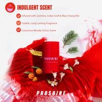 PROSHINE Body Oil Bar High Shine Solid Moisturiser 60g – Nourishing Vegan Body Butter with Soy Wax, Shea & Mango Butter – Travel-Friendly Hydration with Jasmine & Cedar Leaf Scent, UK Made by Proshine