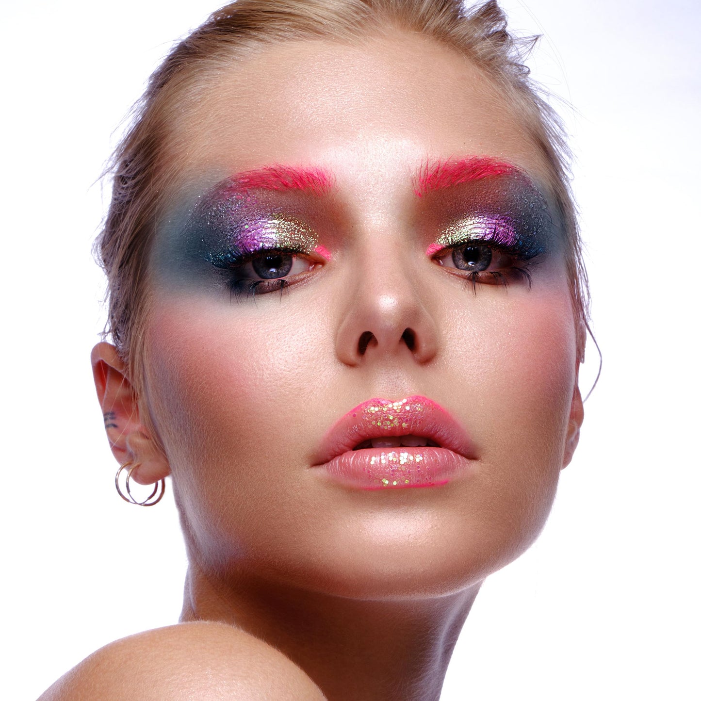 Stargazer Sparkle Vegan Glitter Liquid Eyeliner, Quick Drying Fine Extreme Glitter Colour, Blue