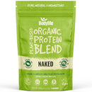 BodyMe Organic Vegan Protein Powder Blend, Naked Natural - Unsweetened, Low Carb, 3 Plant Based Vegan Protein Powder with 25g of Complete Protein, Gluten and GMO Free, 500 gm