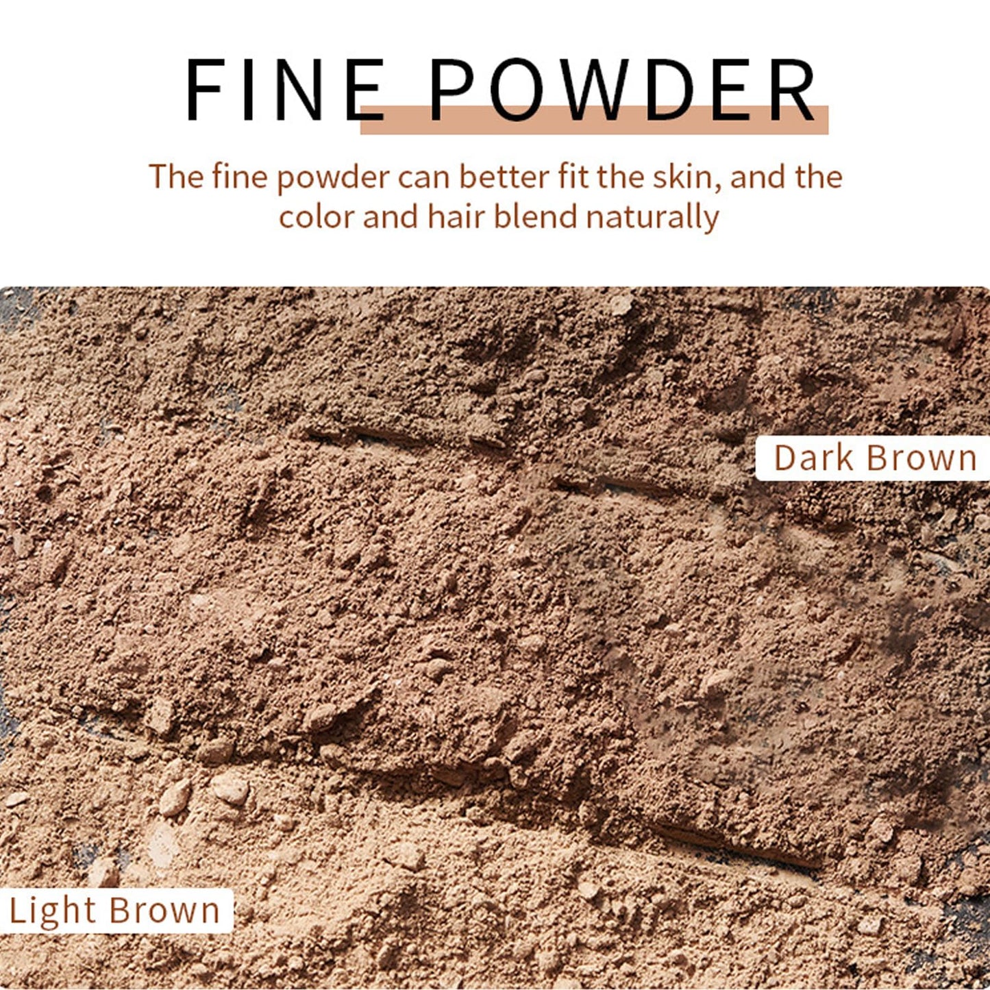 L0famy Root Cover Up Medium Brown, Root Cover Up Hairline Powder for Thin Hair, Hairline Powder, Root Touch Up Hair Powder, Water & Sweat Resistant Hair Loss Concealer Set for Thinning Hair Women (8g)