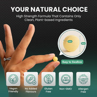 Only Nutrients - Turmeric Papain Bromelain Ginger Supplement, High-Strength Liver, Digestive & Joint Health Support, Nourishing Herbal Blend, 180 Turmeric Tablets