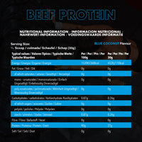 NXT Nutrition NXT Beef Protein Isolate 540g - High Protein Powder in Natural Amino Acids - Paleo, Keto Friendly - Dairy and Gluten Free - 540g - Blue Coconut