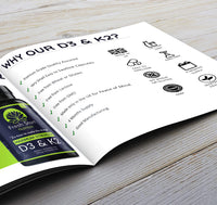 Vitamin D3 4000 IU and Vitamin K2 200µg MK7 - Vitamin D3 K2 High Strength Supplement - 120 Capsules 4 Month Supply Cholecalciferol - K2 Menaquinone-7 - Made in The UK