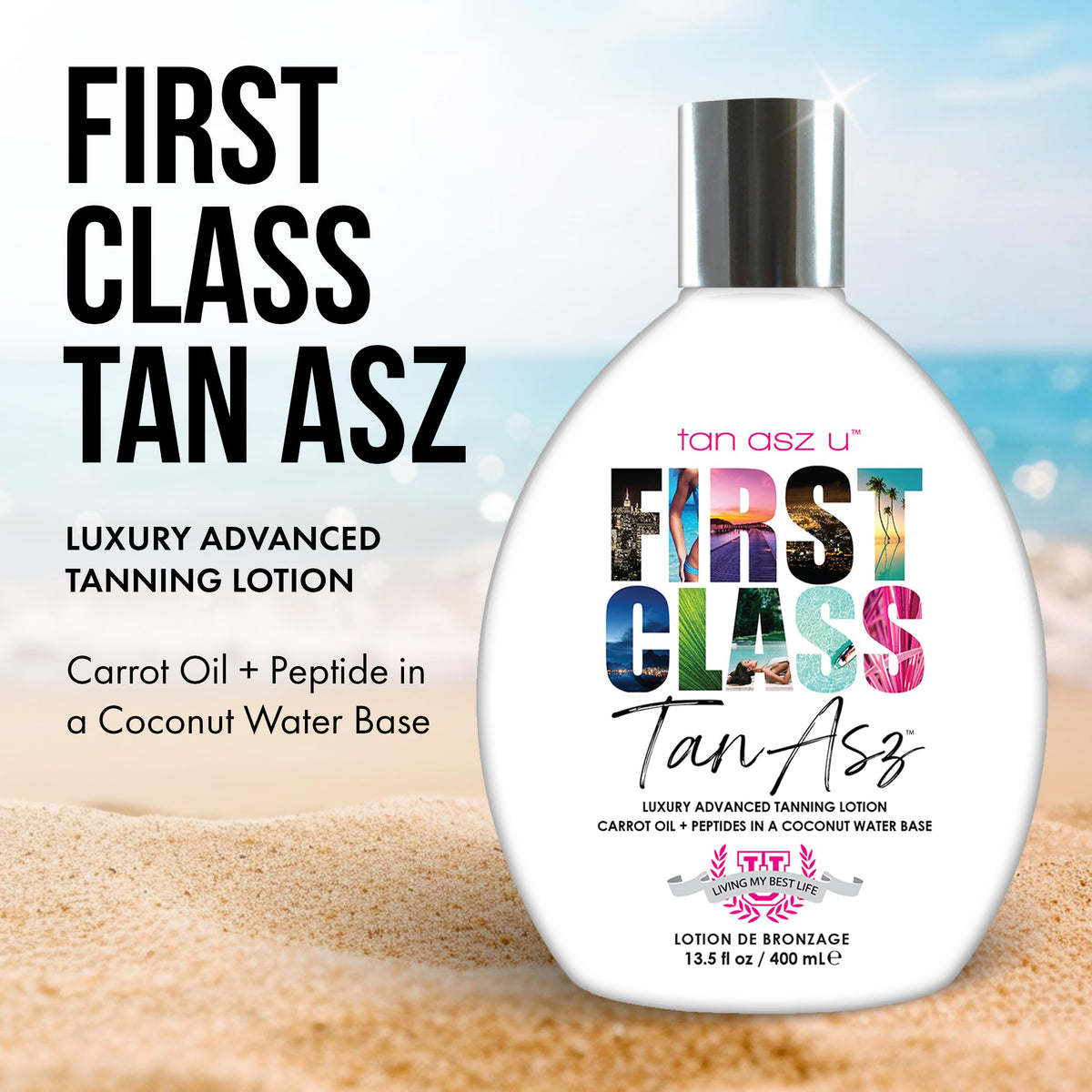 Tan Asz U First Class Luxury Advanced Tanning Accelerator Lotion (400ml)