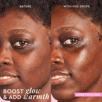Glow Recipe Niacinamide Hue Drops Face Serum - Tinted Serum + Glow Drops to Bronze, Brighten & Hydrate - Skincare Makeup Primer & Highlighter to Blur Pores for a Glowy, Even Skin Tone - Sunglow (40ml)
