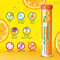 Effervescent Tablets Trial Package T&D Pharma – 5 x 20 = 100 German effervescent Tablets – Vitamin and Mineral Mix – Fruity Flavours – Made in Germany