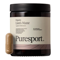 Puresport Lion's Mane Mushroom Supplement Capsules (30 Day Supply), High Strength 3000mg with 20% Polysaccharides and Piperine, Supports Brain Focus, Energy and Memory, Vegan-Friendly
