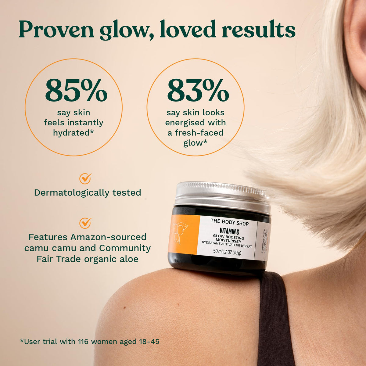 The Body Shop Vitamin C Glow Boosting Moisturiser 50ml