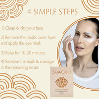 SKIMONO Radiance Recovery Eye Mask 1x5ml - Single Eyemask Eye Patch for Face Care, Brightens, Moisturises, and Softens Fine Lines