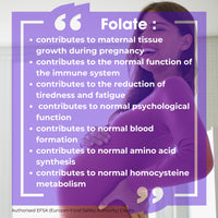 Folic Acid Tablets 400 mcg - 240 Vitamin B9 Tablets - 8 Months Supply - Pregnancy Care - Normal Function of Immune System & Maternal Tissue Growth During Pregnancy - Vitaherbs Made in The UK