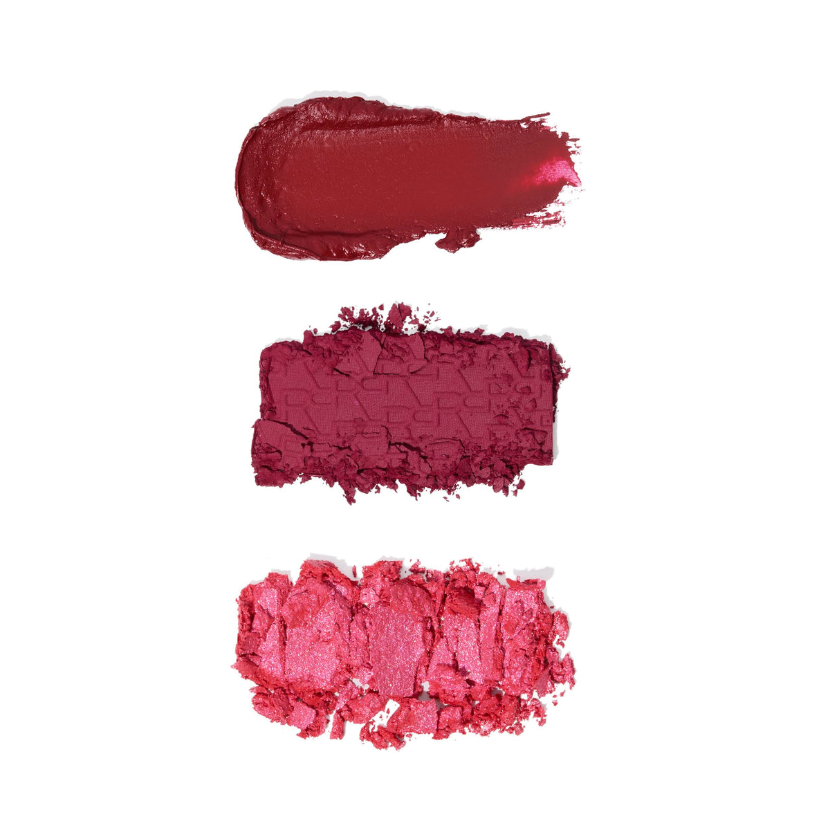 Revolution Beauty London Revolution, Blush Icon Palette, Cream & Pressed Powder Blusher, Highly Pigmented, Face Palette, Vegan & Cruelty-Free, 3 Shades, My Cherry Truth