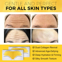Collagen Forehead Wrinkle Patches, 12PCS 24K Gold Forehead Patches for Wrinkles, Anti Wrinkle Patches Anti-Aging Moisturising & Wrinkle Reduction, Collagen Regeneration and Skin Tightening