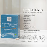 New Nordic Ltd New Nordic Magnesium Citrate 750mg Energy & Muscle Function B Vitamins 60ct