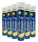 Vitamin Store Vitamin D Effervescent Tablets, Max Strength 75ug, Lemon & Lime Flavoured, Suitable for Vegetarians, 6 Packs of 20 Tablets