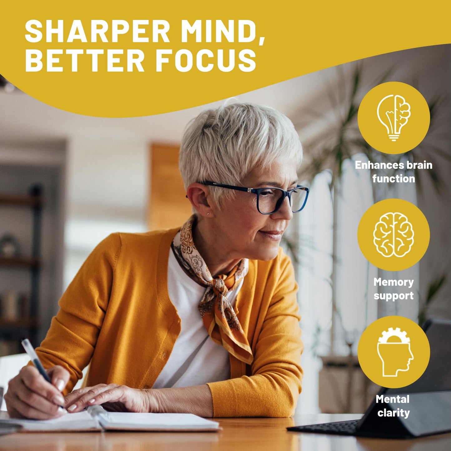 Mushroom Complex 6 Lions Mane Mushroom Supplement 120 Capsules High Strength Vegan Supplement with Lions Mane, Reishi, Chaga Mushroom Powder, Shitake, Cordyceps & Maitake (120 Capsules)