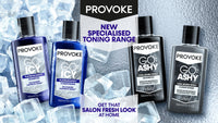PROVOKE Touch of Silver Go Icy Conditioner 200ml, Icy Platinum Look in Just 1 Wash, Triple Toning Technology, Cool Down Brassy Tones for an Extra Light Colour, Enriched Keratin to Hydrate