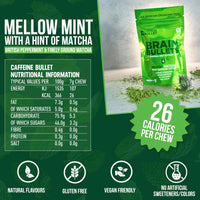 Caffeine Bullet 80mg Caffeine & 160mg L-Theanine Chews | Mint Matcha | 40 Servings