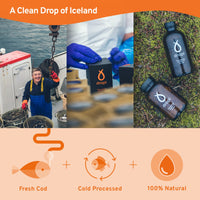 Dropi Icelandic Fish Oil - Extra Virgin Cod Liver Oil (EVCLO) - Natural Source of Vitamin A & D3 - Cold-Processed, Traceable & Pure from the Westfjords Pristine Atlantic Fishing Grounds (60 x 500mg)