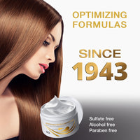 Vitamins Hair Mask Conditioner Keratin Treatment - Biotin Castor and Coconut Oil Deep Conditioning for Thin Fine Hair - Anti Frizz Moisturiser for Curly Straight Dry Damaged & Frizzy Hair