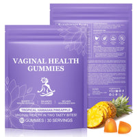 FSLHCY Premium Feminine Balance Gummies for Women - Hawaiian Pineapple Flavor Vaginal Probiotic Gummies for pH Balance Health & Immune Support Vegan, Gluten-Free (60 Gummies)