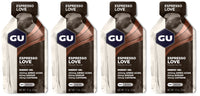 GU Gu Energy Running Gels - 4 Gel Taster Pack - Sports Energy Gels For Running , Cycling, Triathlon (Espresso Love)