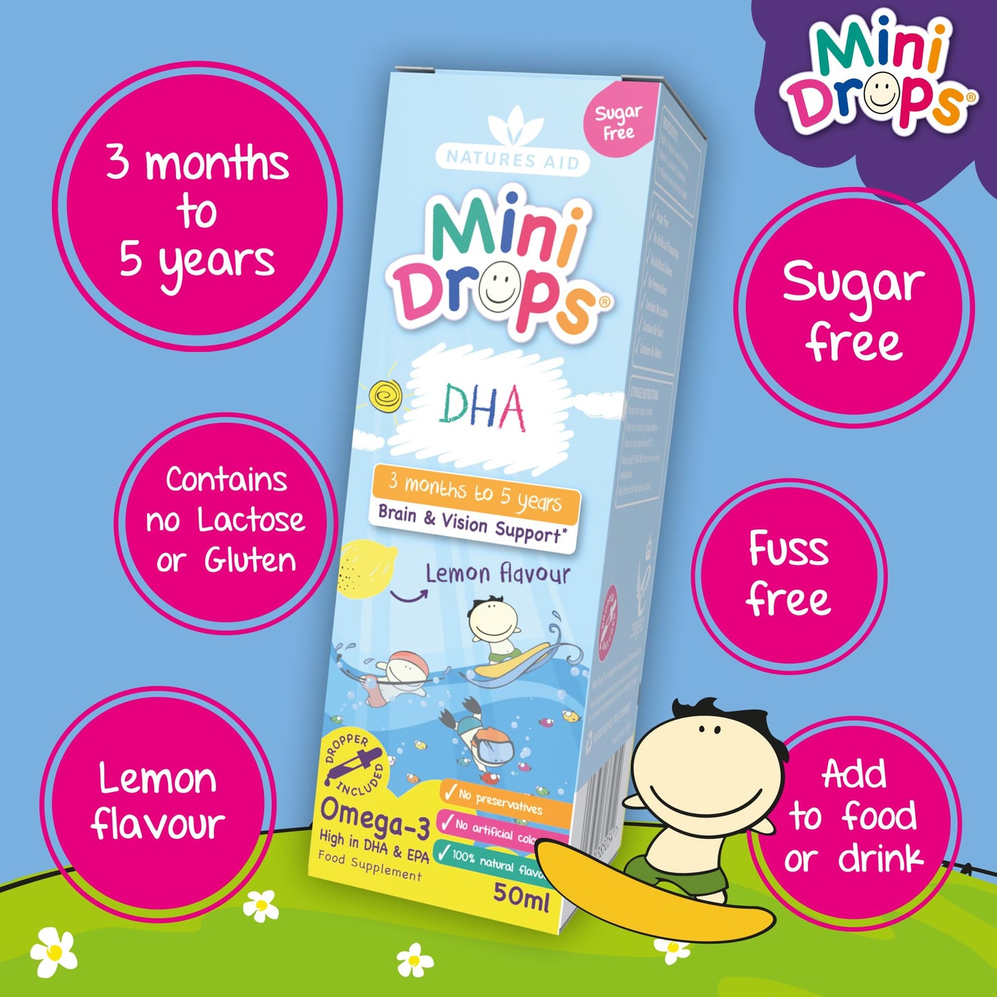 Natures Aid Childrens Dha Drops