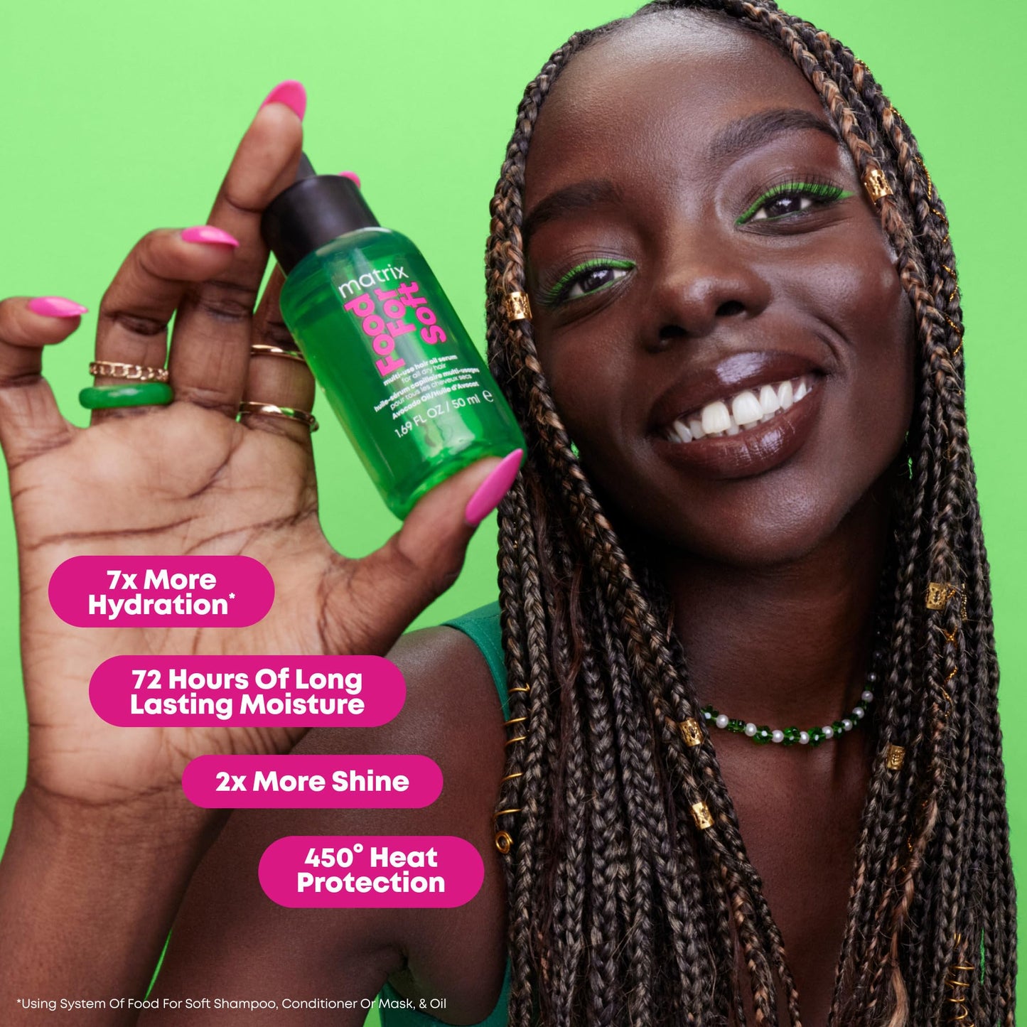 Matrix Food for Soft Multi-Use Hair Oil for Dry Hair With Avocado Oil for Heat Protection, 30ml