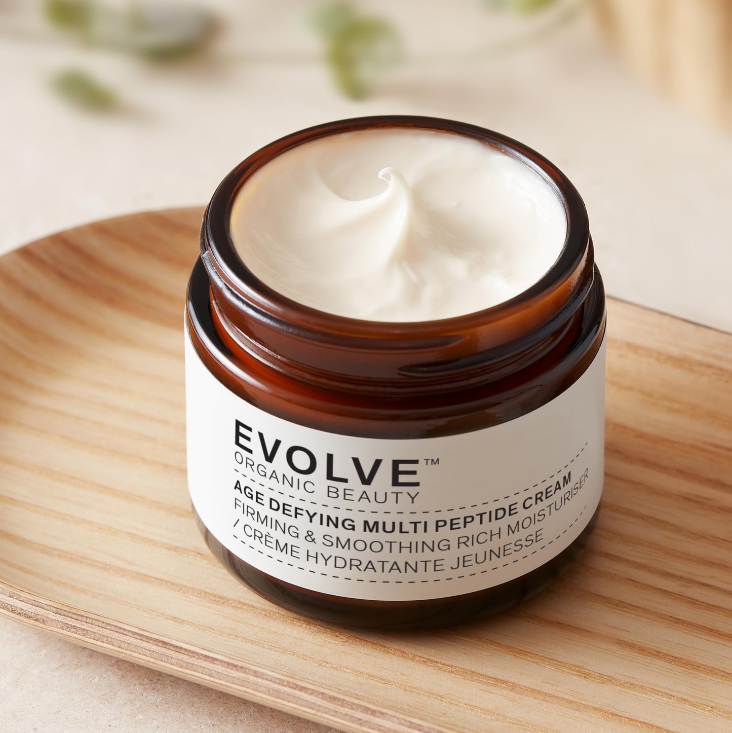 Evolve Organic Beauty - Natural Multi Peptide 360 Anti-Aging Cream with Peptides, Cacay Oil | Certified Organic Vegan Cruelty-free Clean Beauty (2 oz | 60 mL)