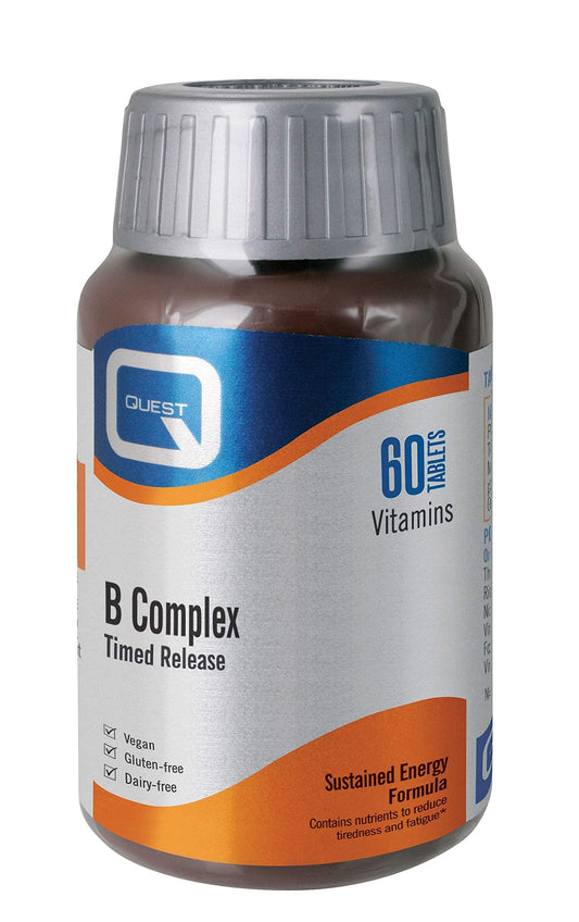 Quest B Complex Timed Release (Formerly Mega B-100) 60 Tablets (Pack of 3)