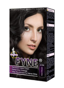 FYNE Dark Brown Permanent Hair Dye for Women - Home Hair Colour Cream with Built-in Conditioner - Gentle, Long-Lasting, Easy to Use, Suitable for All Hair Types - Achieve Salon-Quality Results at Home