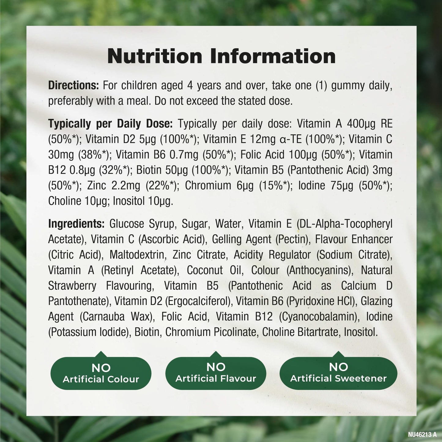 Nature's Truth Multivitamins for Kids - 60 Vegan Gummies - 14 Key Nutrients - One-a-Day Formula - Natural Strawberry Flavour