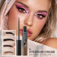 HAORQEE Eyebrow Tint Tattoo Brow Peel off, Brow Tint Brown Eyebrow Gel Semi-Permanent Colour Eyebrow Tattoo Brow Dye, Waterproof Long-Lasting Natural Eye Brow Makeup for Women (Light Brown)