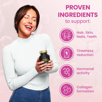 Multivitamin Tablets for Women with Collagen & Hyaluronic Acid - 27 Essential Vitamins, Minerals, & Botanicals | Womens Multivitamins, 90 Tablets, Immune System, Tiredness and Fatigue, Womens Vitamins