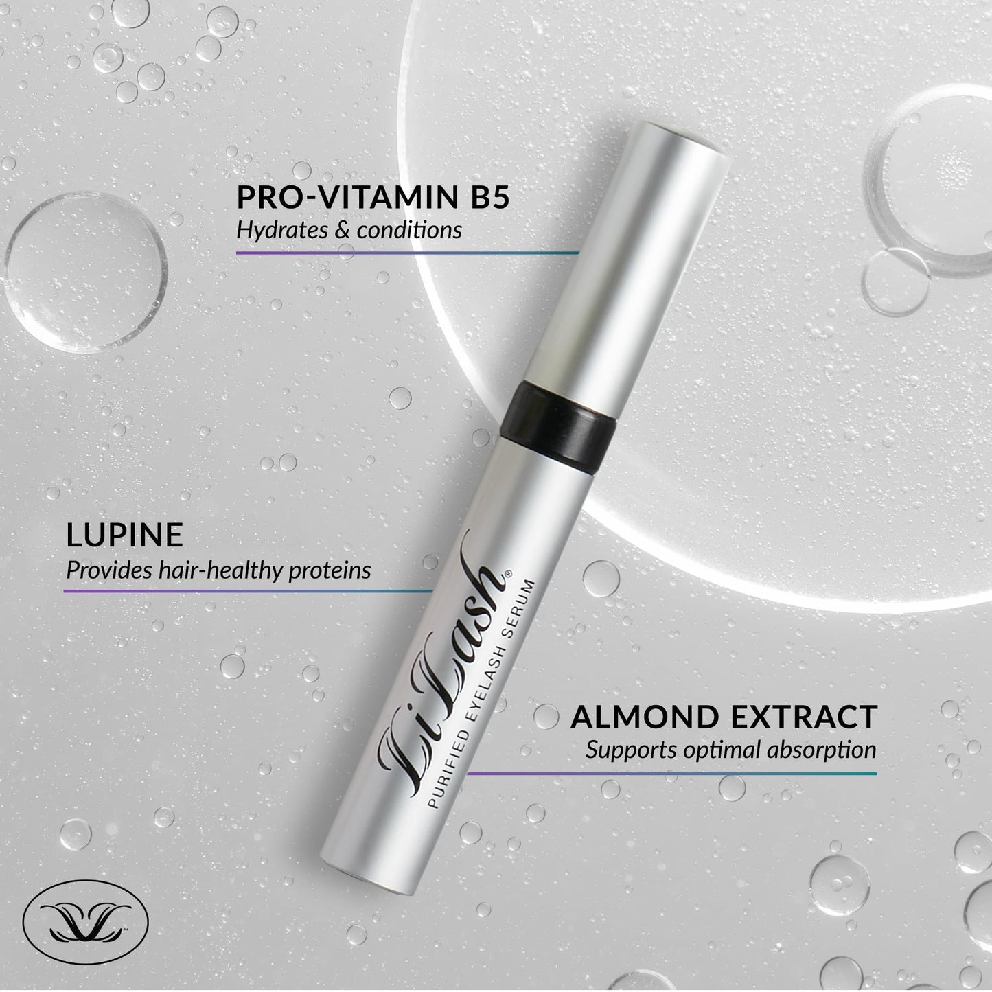 LILASH LiLash Purified Eyelash Serum for Longer & Fuller-Looking Lashes - Eyelash Enhancer, Safe for Use with Contacts, Lash Extensions, Sensitive Eyes - Vegan & Cruelty-free (2mL, 90-Day Supply)
