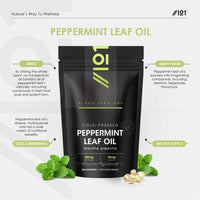 ALPHA01 Cold-Pressed Peppermint Oil 50mg - 15mg Menthol – 180 Softgels - Fast Absorbing & Easy to Digest - Natural Peppermint Oil Digestive Supplement (6 Months Supply) by Alpha01
