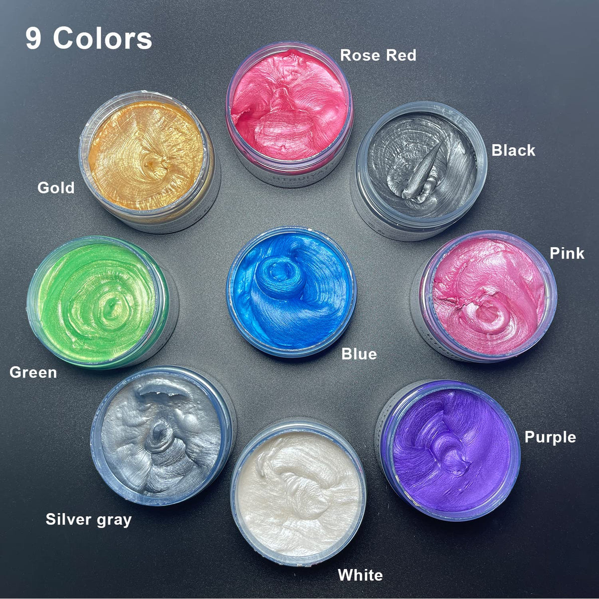 HTRUIYATY White Hair Color Wax Temporary Modeling Natural Color Hair Dye Wax Unisex One-time Hairstyle Cream Styling Wax for Party Cosplay Halloween Masquerade