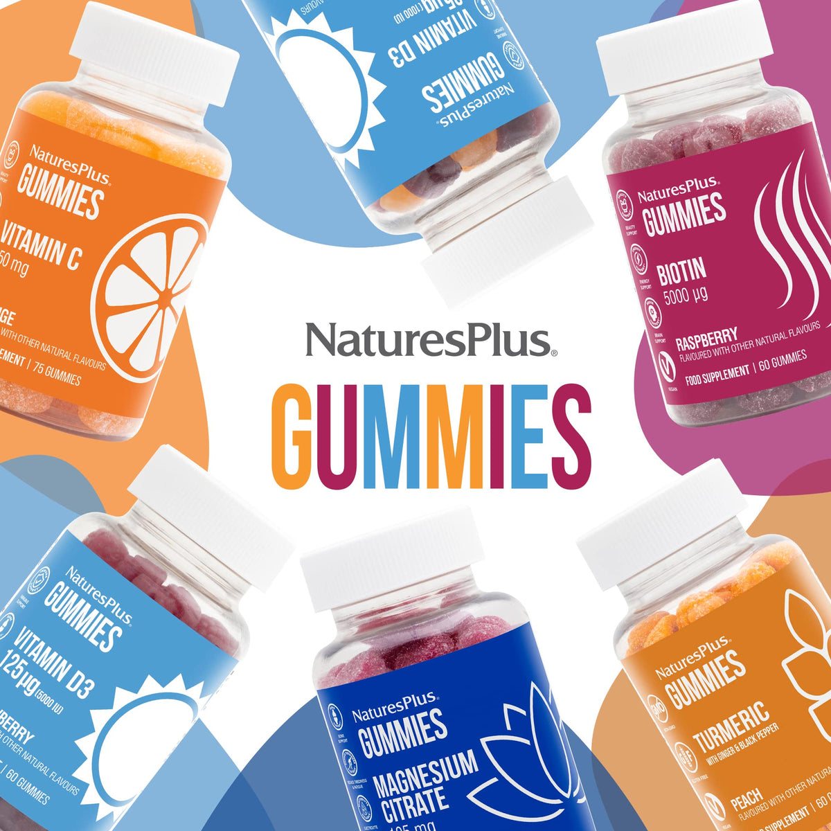 Nature's Plus NaturesPlus Gummies Vitamin C Orange - Nutritious and Delicious Gummies for Collagen, Immune Function - Vegan, Gluten Free, Non-GMO - 75 Gummies
