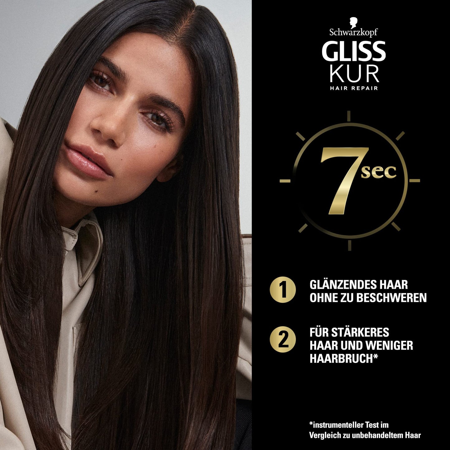 Gliss Kur 7 Sec Express Repair Split Ends Miracle (200 ml), Hair Treatment, Repairs Hair in Just 7 Seconds, for 7x Stronger Hair and 7x Less Hair Breakage